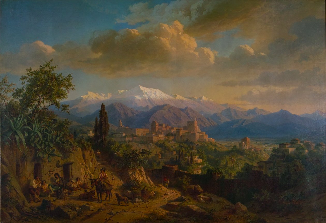 Granada, 1886, olaj, vászon alkotó: Edmund Wodick