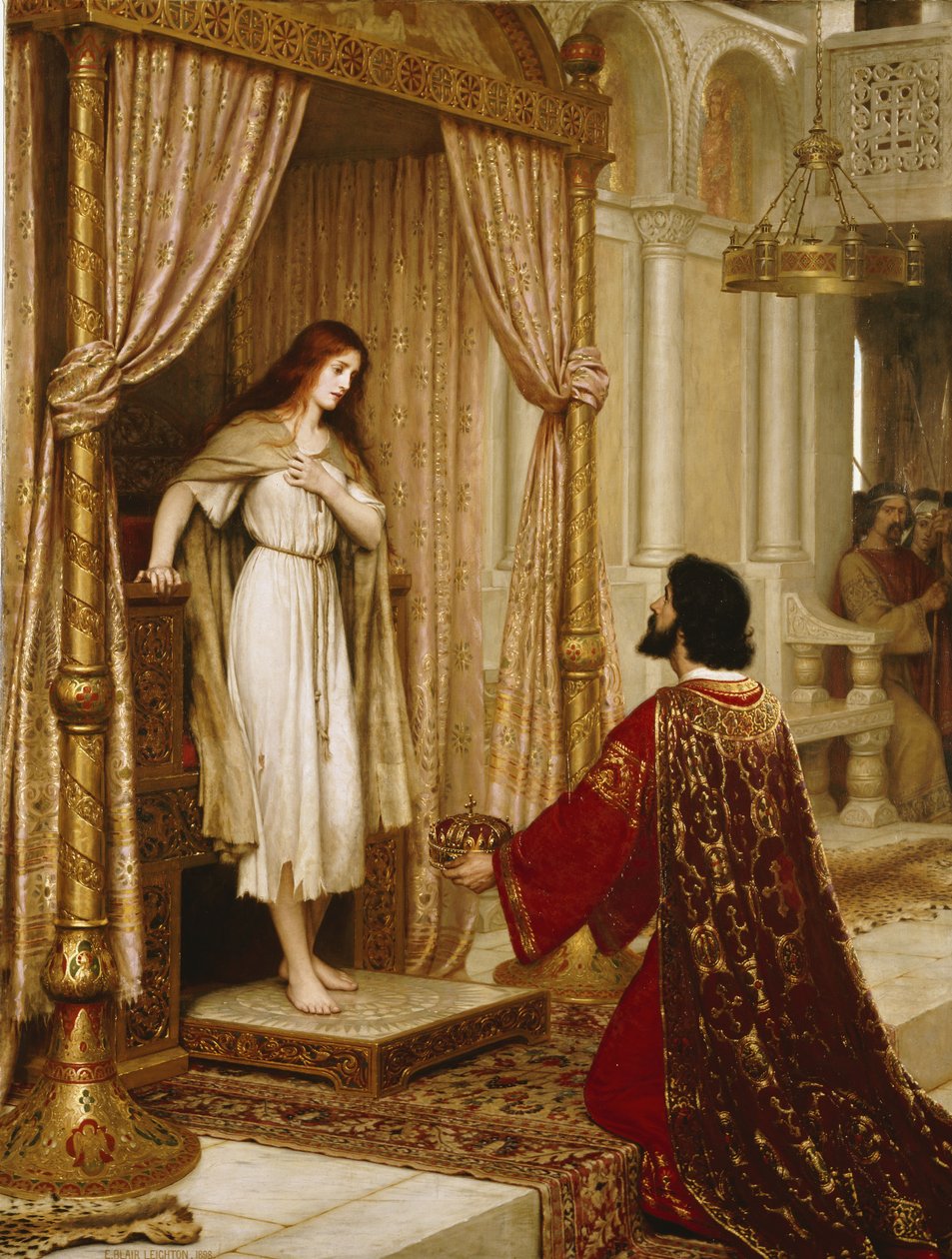 Egy király és egy kolduslány, 1898 alkotó: Edmund Blair Leighton