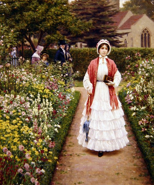 Szerviz után alkotó: Edmund Blair Leighton