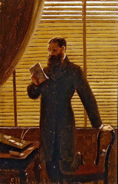 Régi idők (olaj a fedélzeten) alkotó: Edmund Blair Leighton