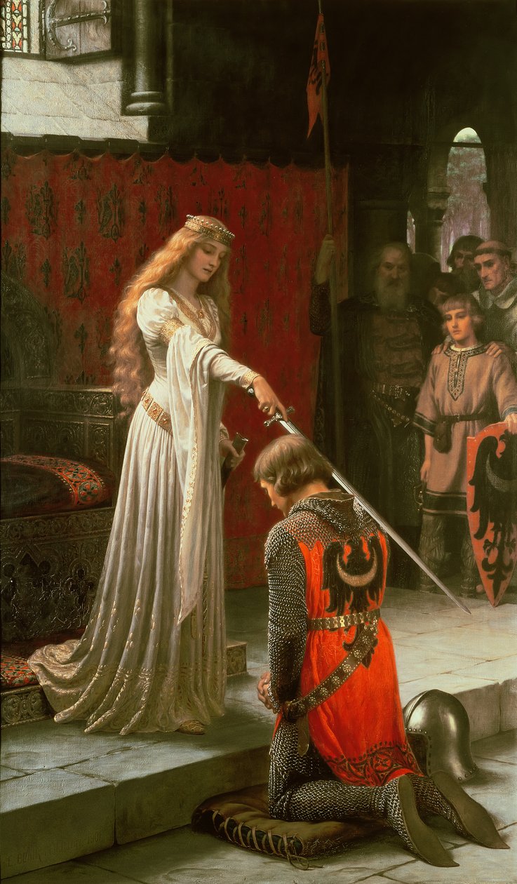 Az elismerés, 1901 alkotó: Edmund Blair Leighton
