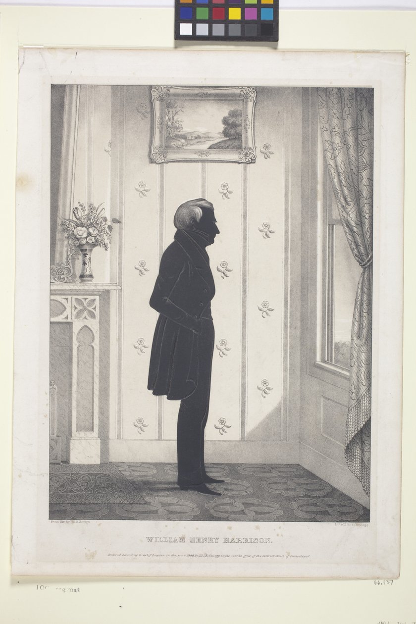 William Henry Harrison (litográfia) alkotó: Edmund Burke Kellogg