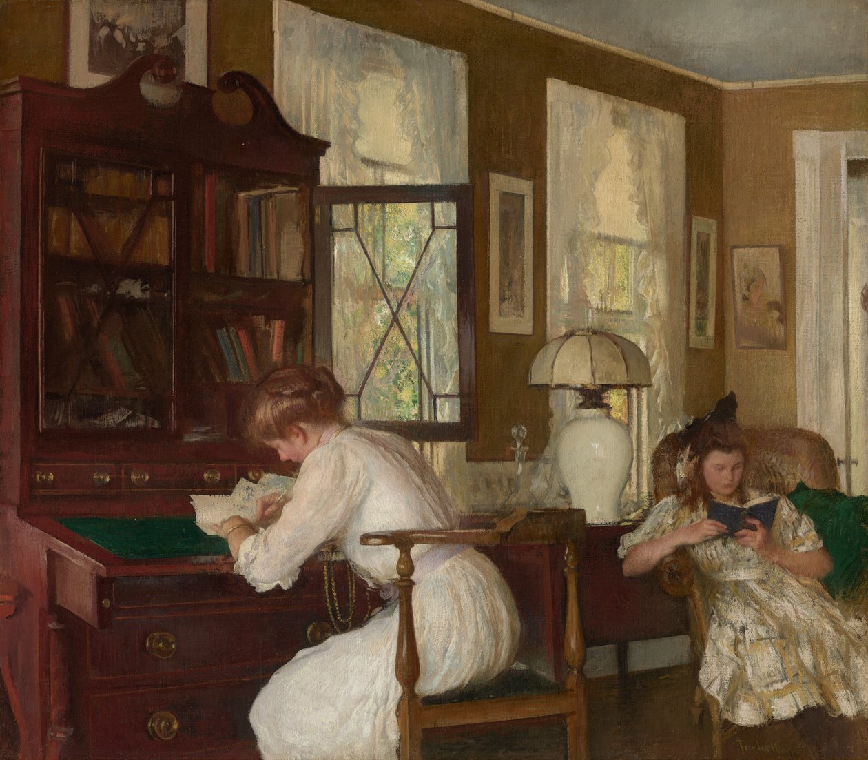 Josephine és Mercie alkotó: Edmund Charles Tarbell