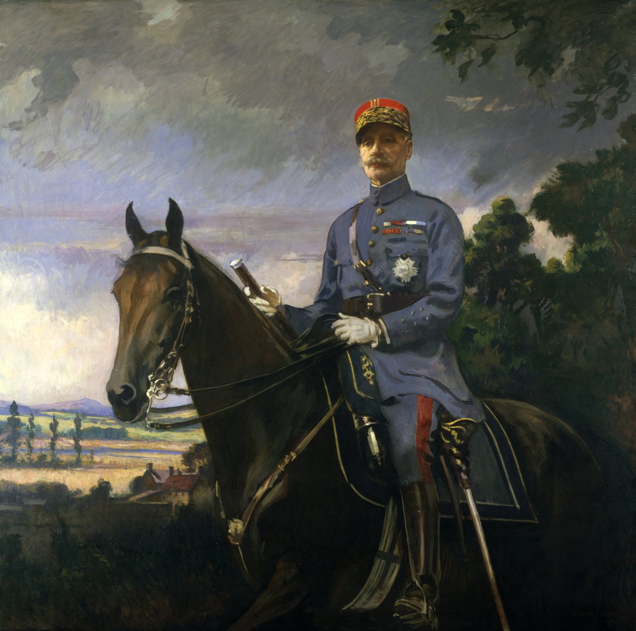 Ferdinand Foch marsall, 1920. alkotó: Edmund Charles Tarbell