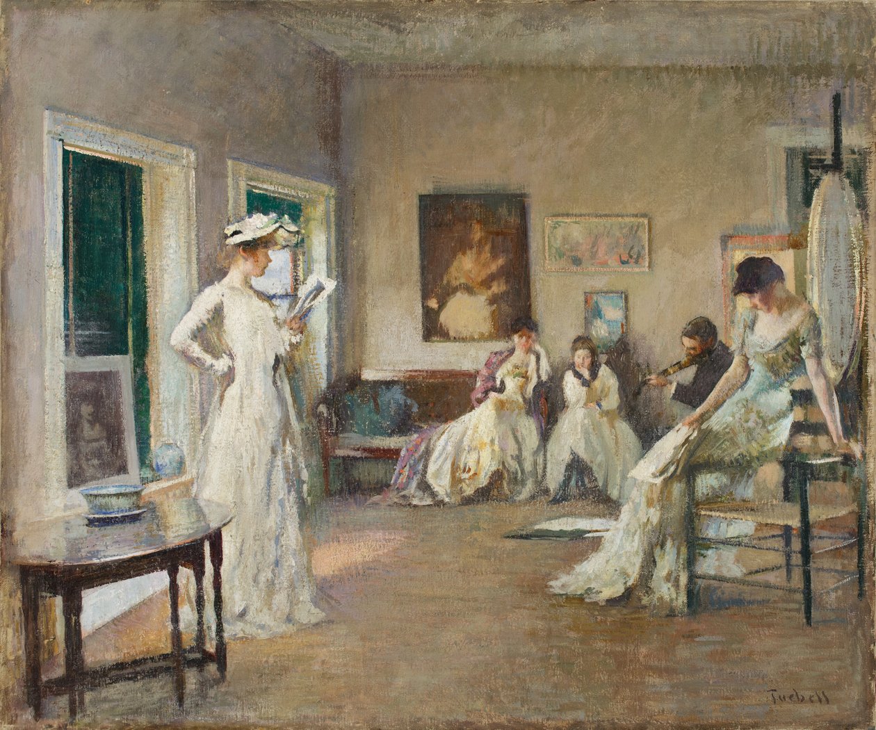 Próba a Stúdióban alkotó: Edmund Charles Tarbell