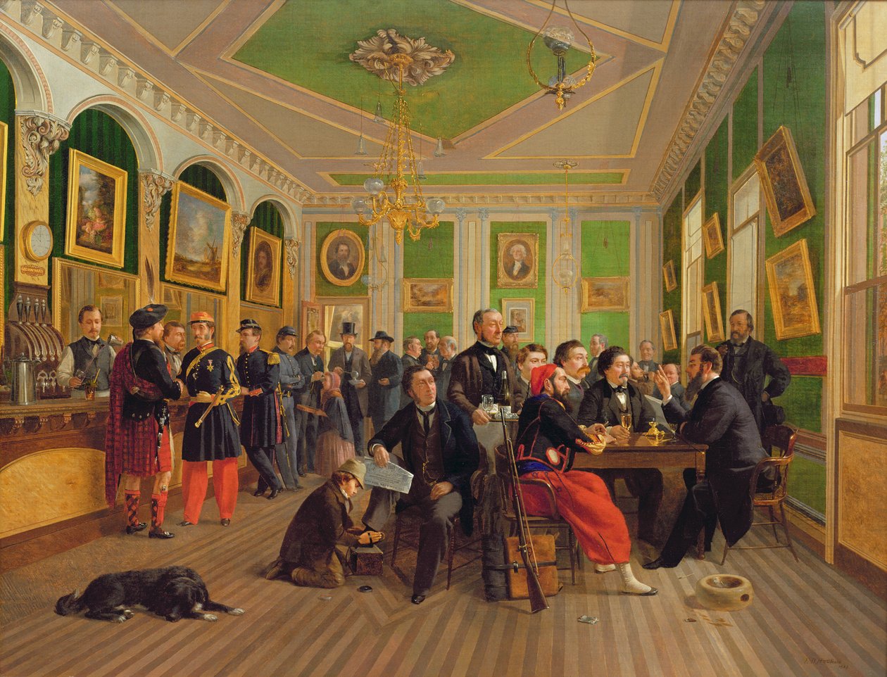 George Haywards Porter House belseje, 1863 alkotó: Edmund D. Hawthorn