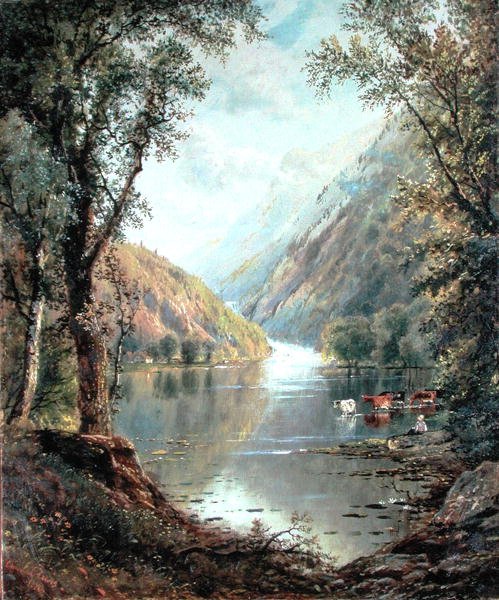 Jelenet a Catskillsben alkotó: Edmund Darch Lewis