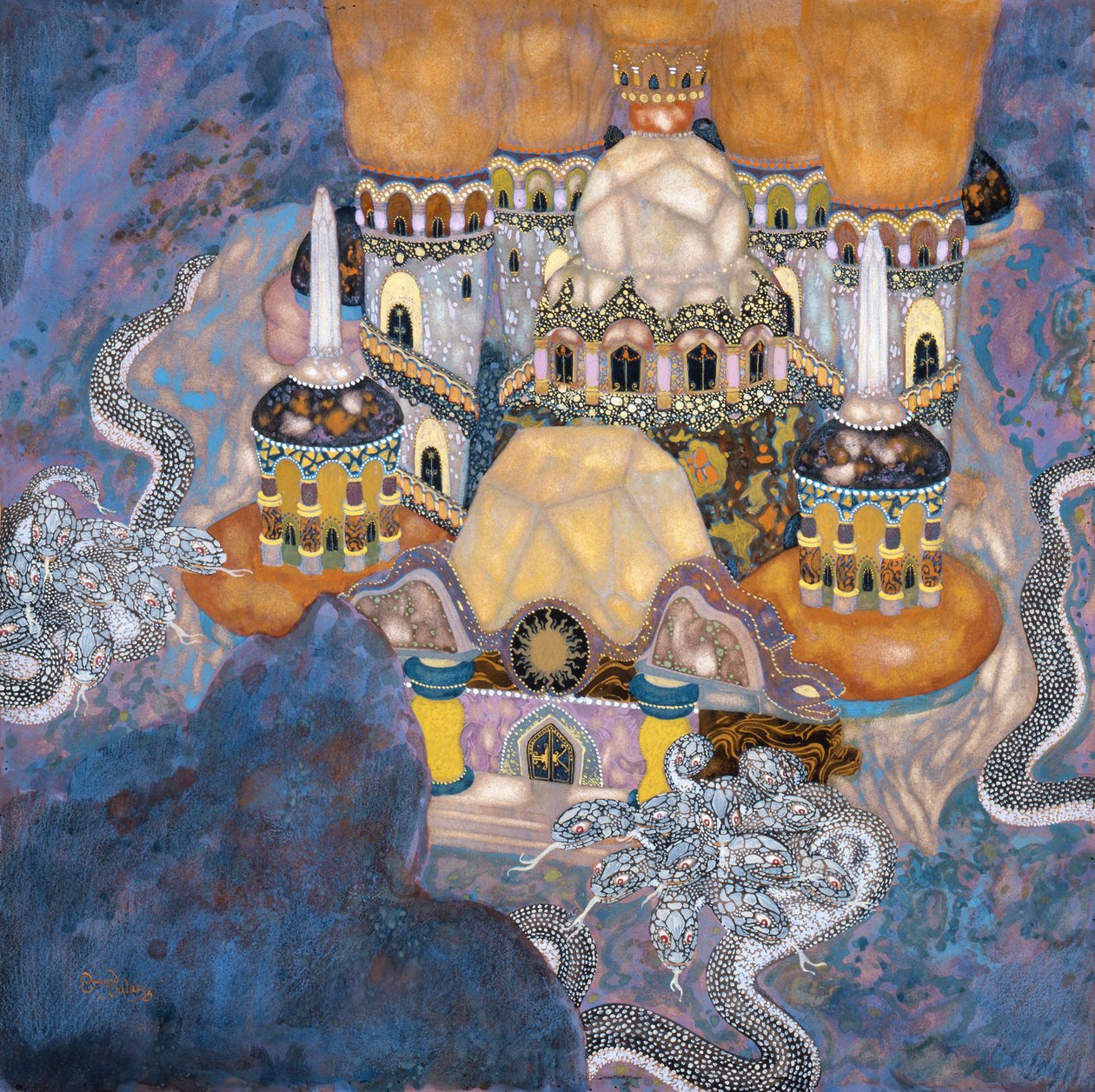 Egy szerb mese: Egy kastély alkotó: Edmund Dulac