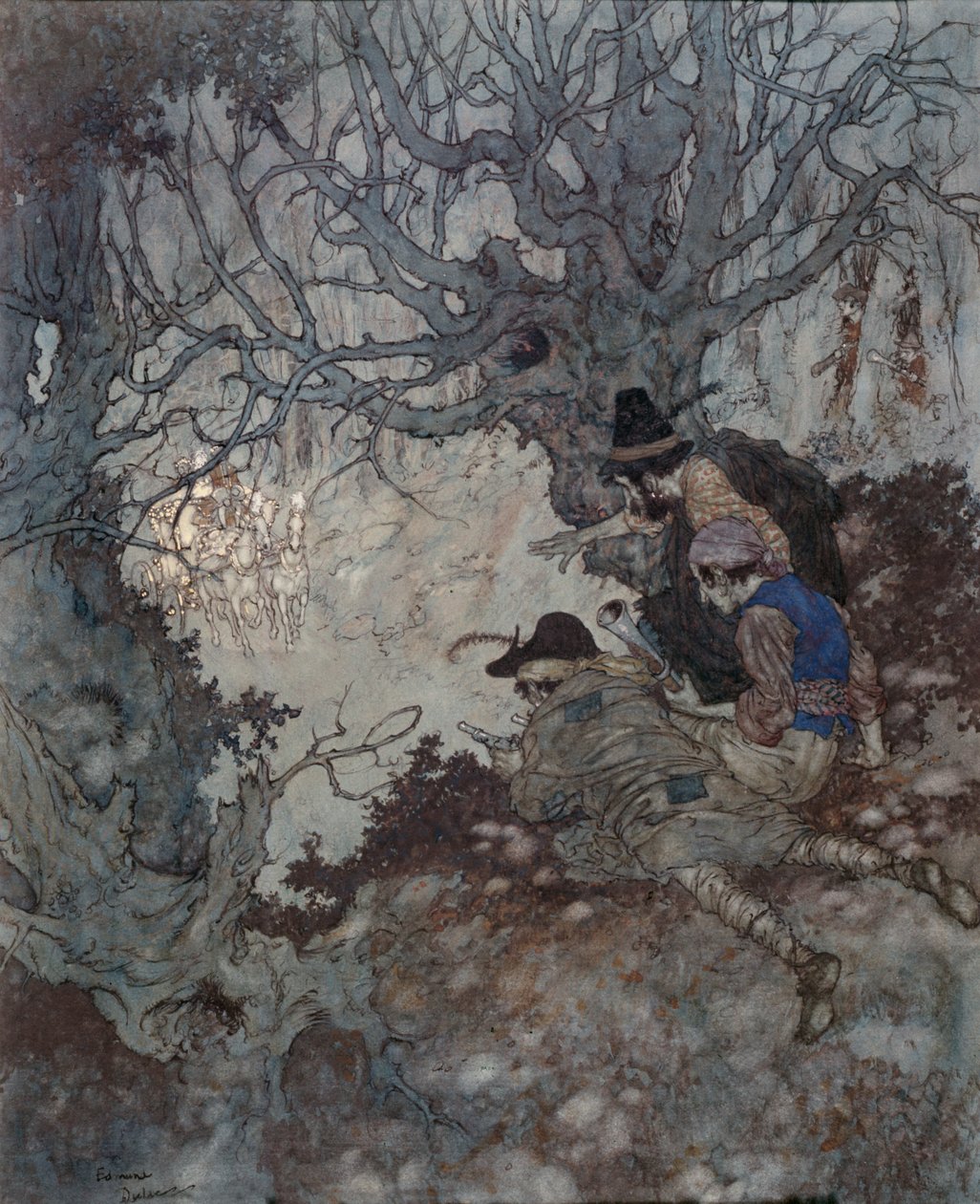 Ez arany, ez arany!", illusztráció Hans Christian Andersen "A hókirálynő" című művéhez. alkotó: Edmund Dulac