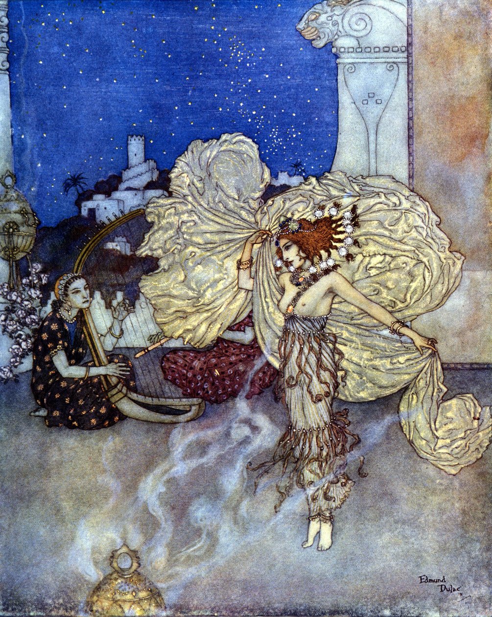 Salome hercegnő, zsidó hercegnő. Edmund (Edmond) Dulac (1882-1953) illusztrációja. alkotó: Edmund Dulac