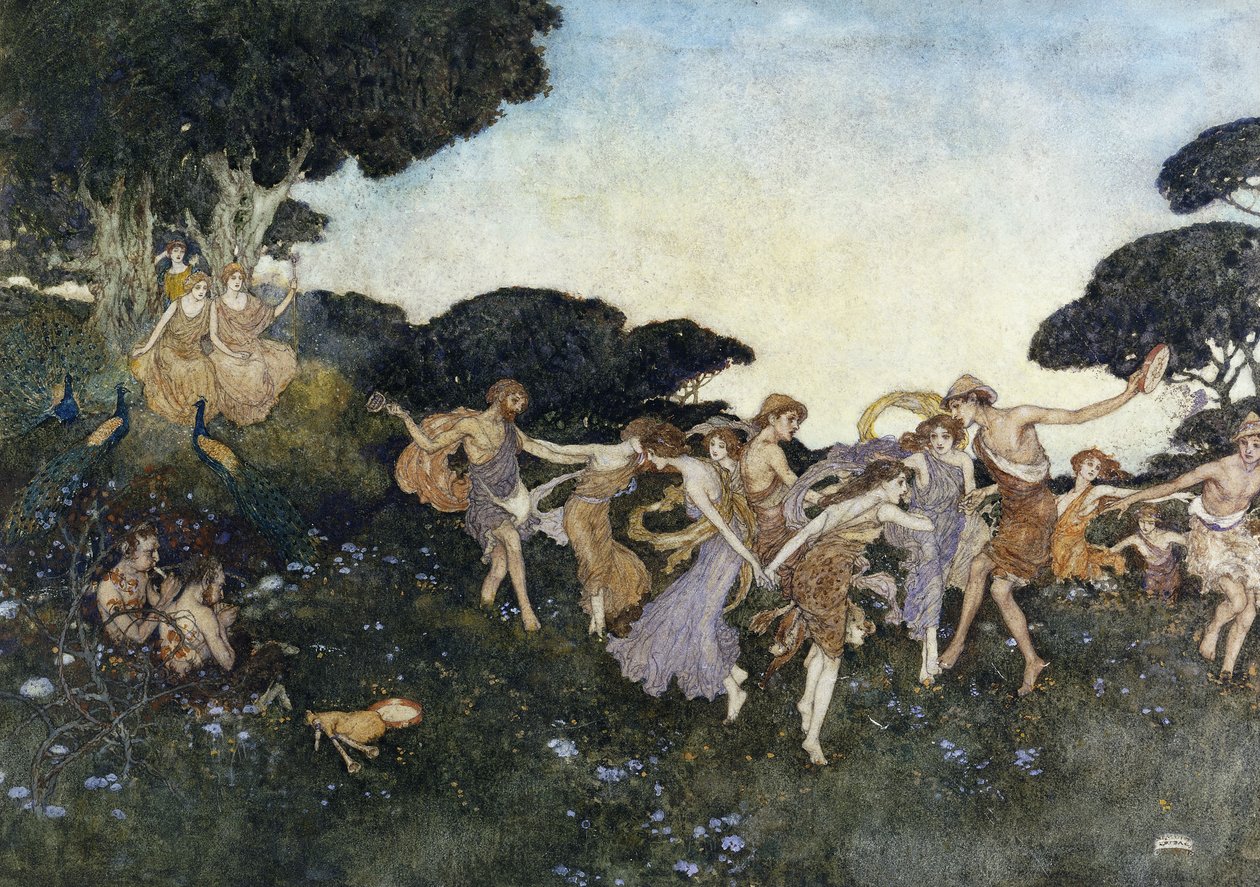 Jelenet a Viharból alkotó: Edmund Dulac