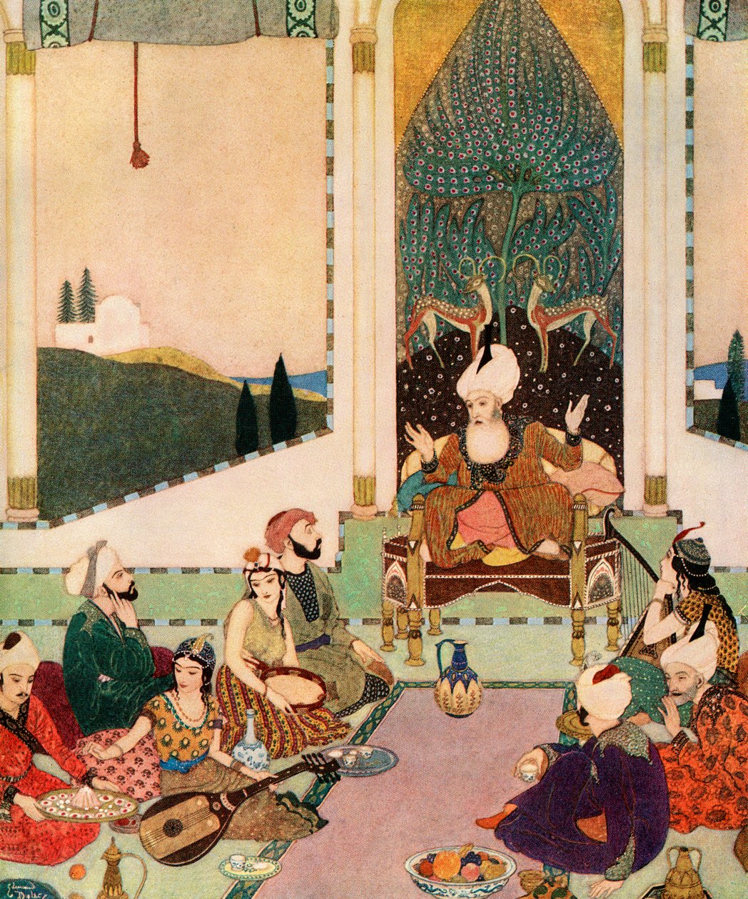 Szindbád, a tengerész by Edmund Dulac alkotó: Edmund Dulac