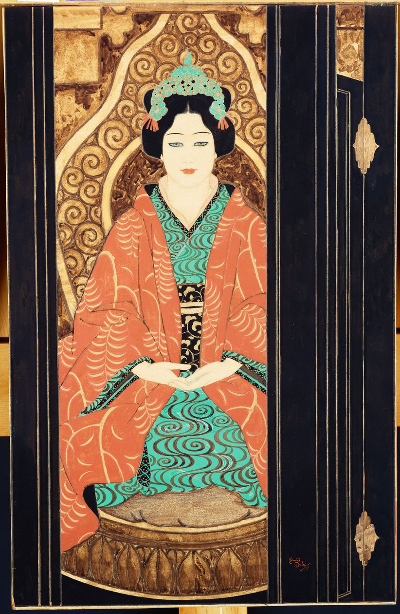 A fűzfa (gouache színes krétával és ceruzával, tollal és fekete tussal ceruzára) alkotó: Edmund Dulac