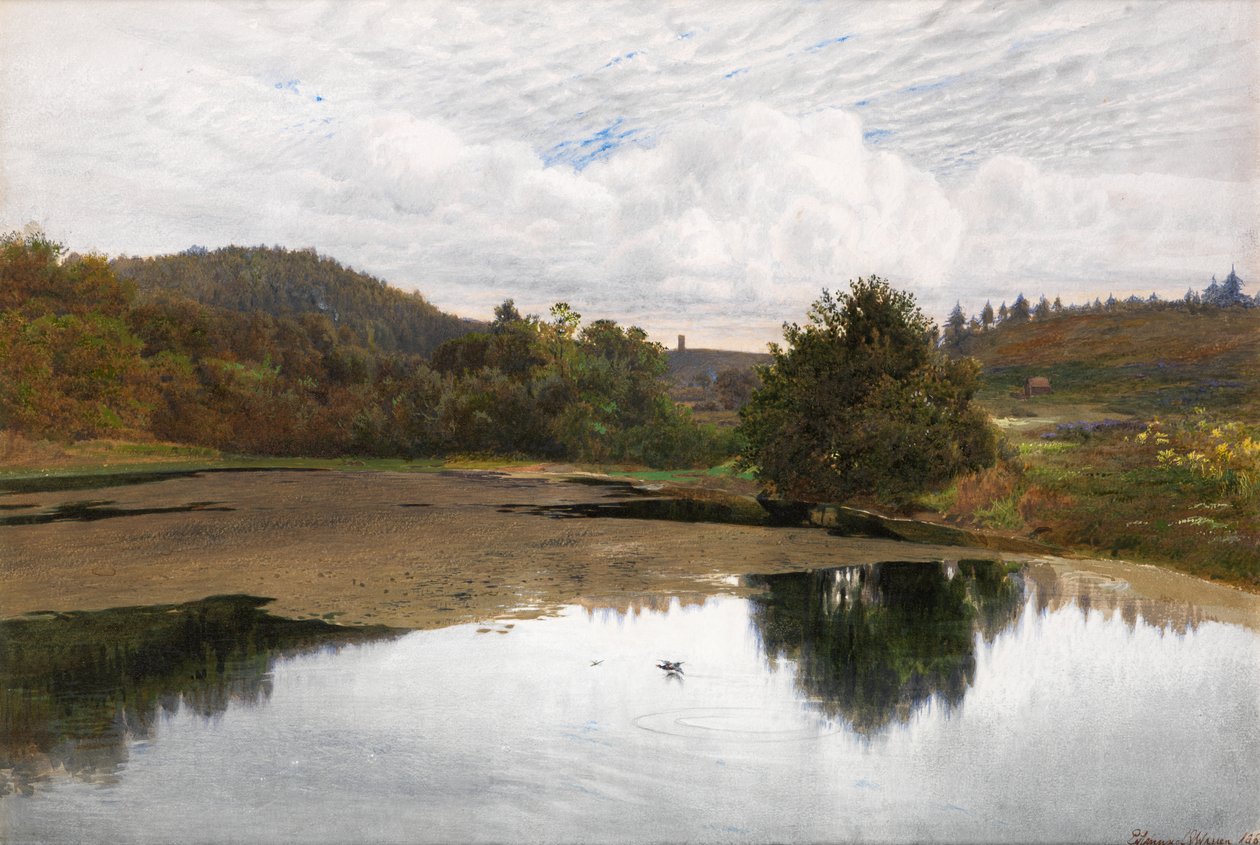 Leith Hill, a Broadmoorból, Surreyből alkotó: Edmund George Warren