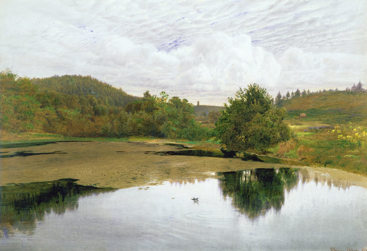 The Pool, 1860 (wc, toll és tinta papíron) alkotó: Edmund George Warren