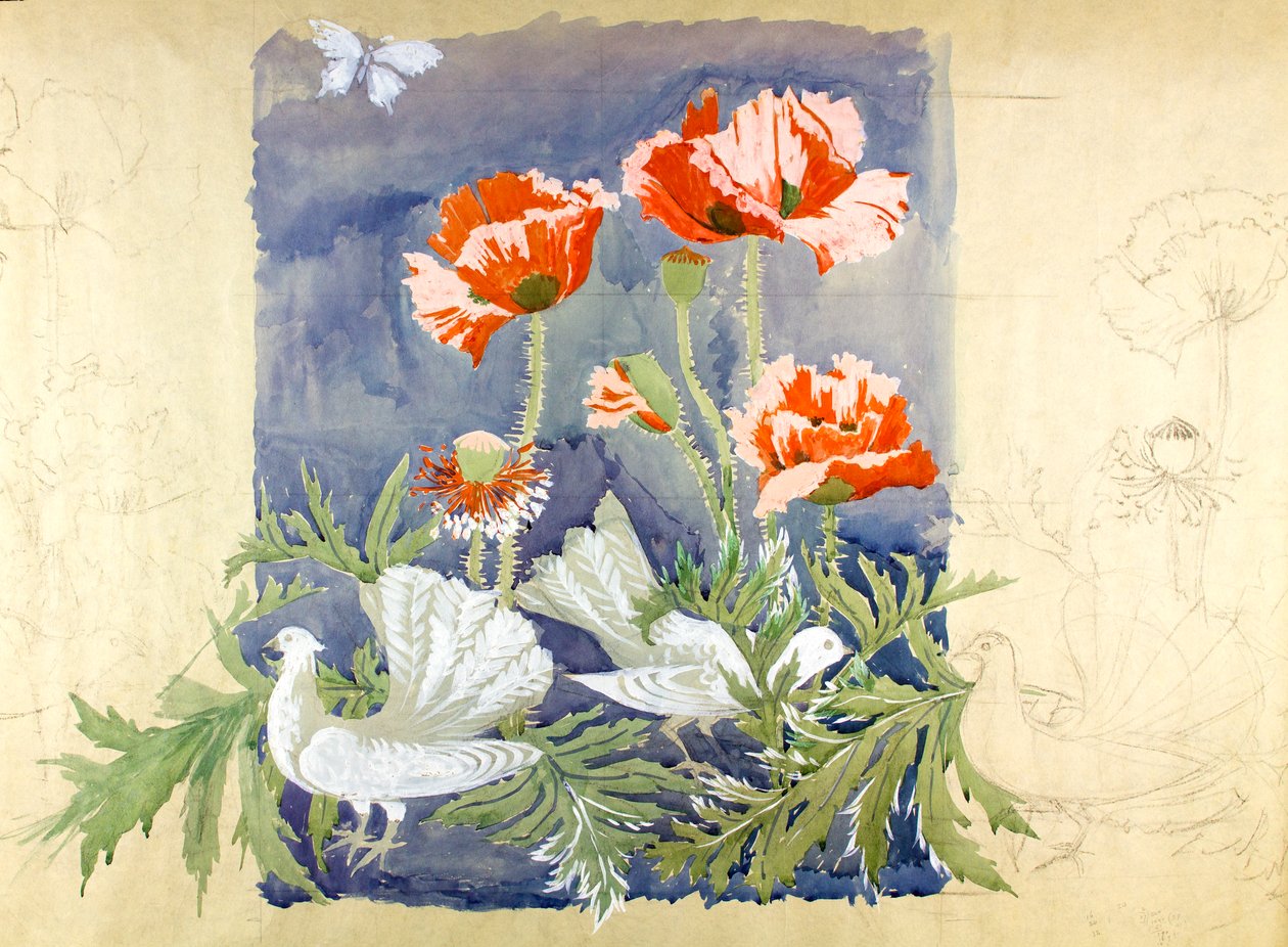 Peace c1920 (gouache papíron) alkotó: Edmund Hunter