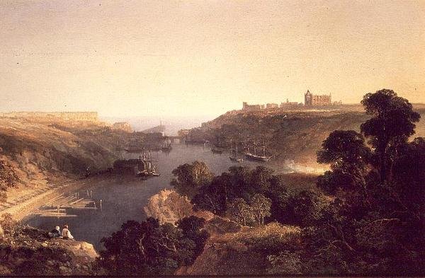 Whitby kilátása alkotó: Edmund John Niemann