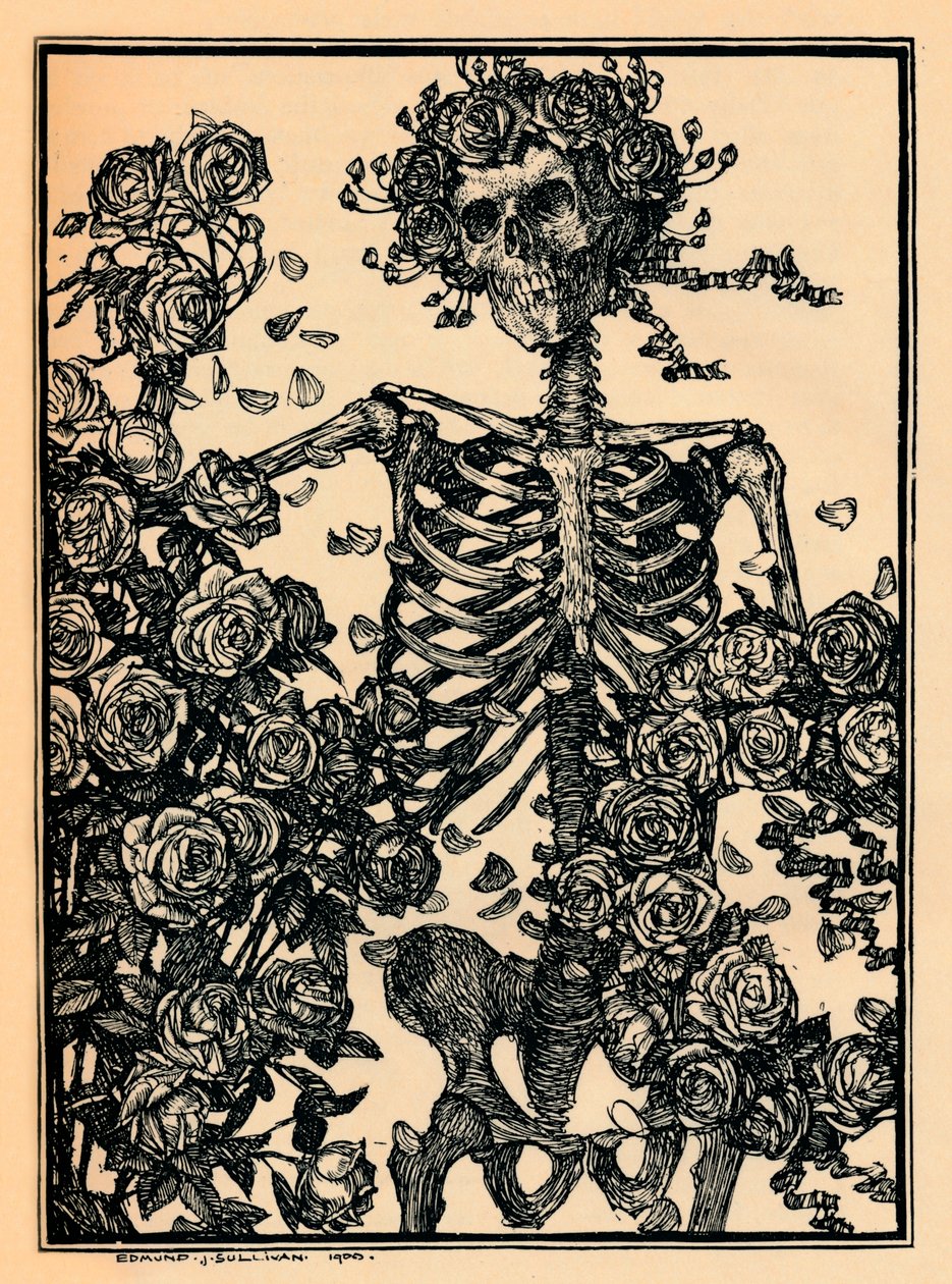 Illusztráció Omar Khayyam rubájához, 1900 alkotó: Edmund Joseph Sullivan