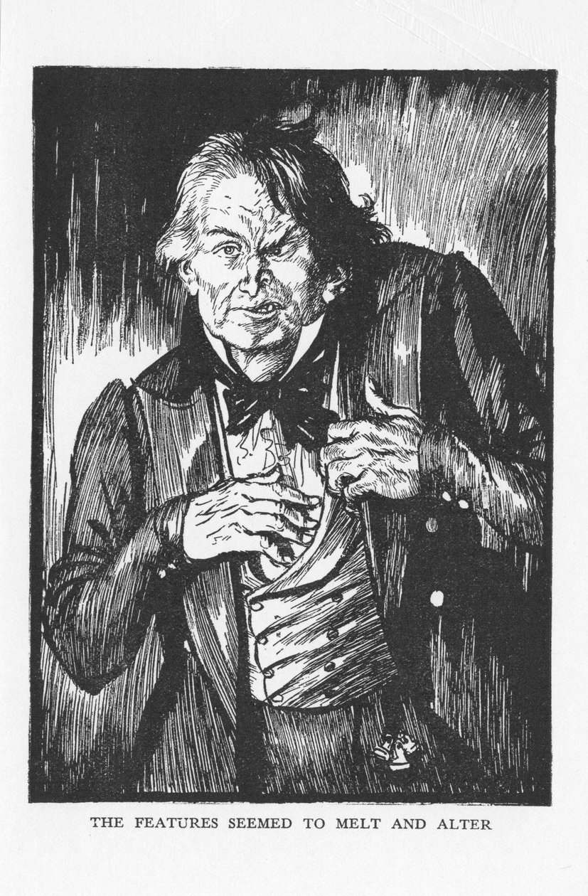 Jelenet Dr. Jekyll és Mr. Hyde furcsa esetéből, Robert Louis Stevenson, 1927 alkotó: Edmund Joseph Sullivan