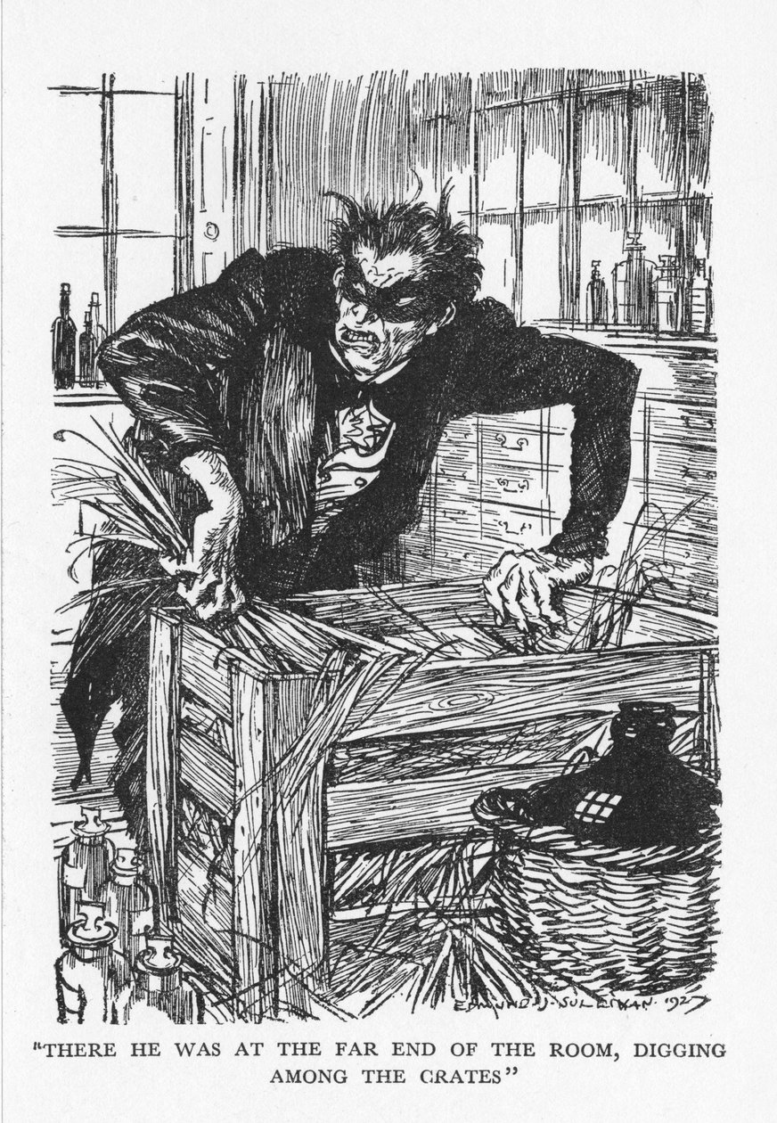 Jelenet Dr. Jekyll és Mr. Hyde furcsa esetéből, Robert Louis Stevenson, 1927 alkotó: Edmund Joseph Sullivan