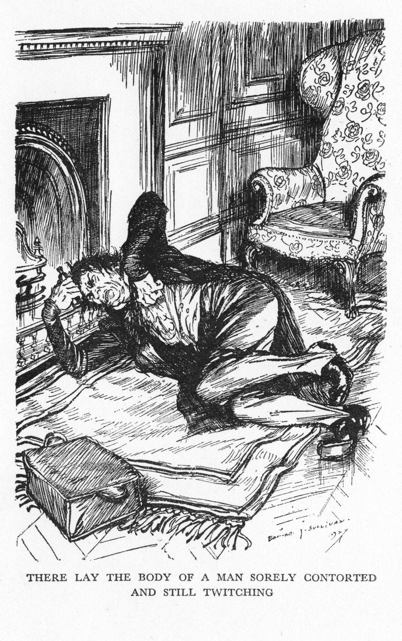 Jelenet Dr. Jekyll és Mr. Hyde furcsa esetéből, Robert Louis Stevenson, 1927 alkotó: Edmund Joseph Sullivan