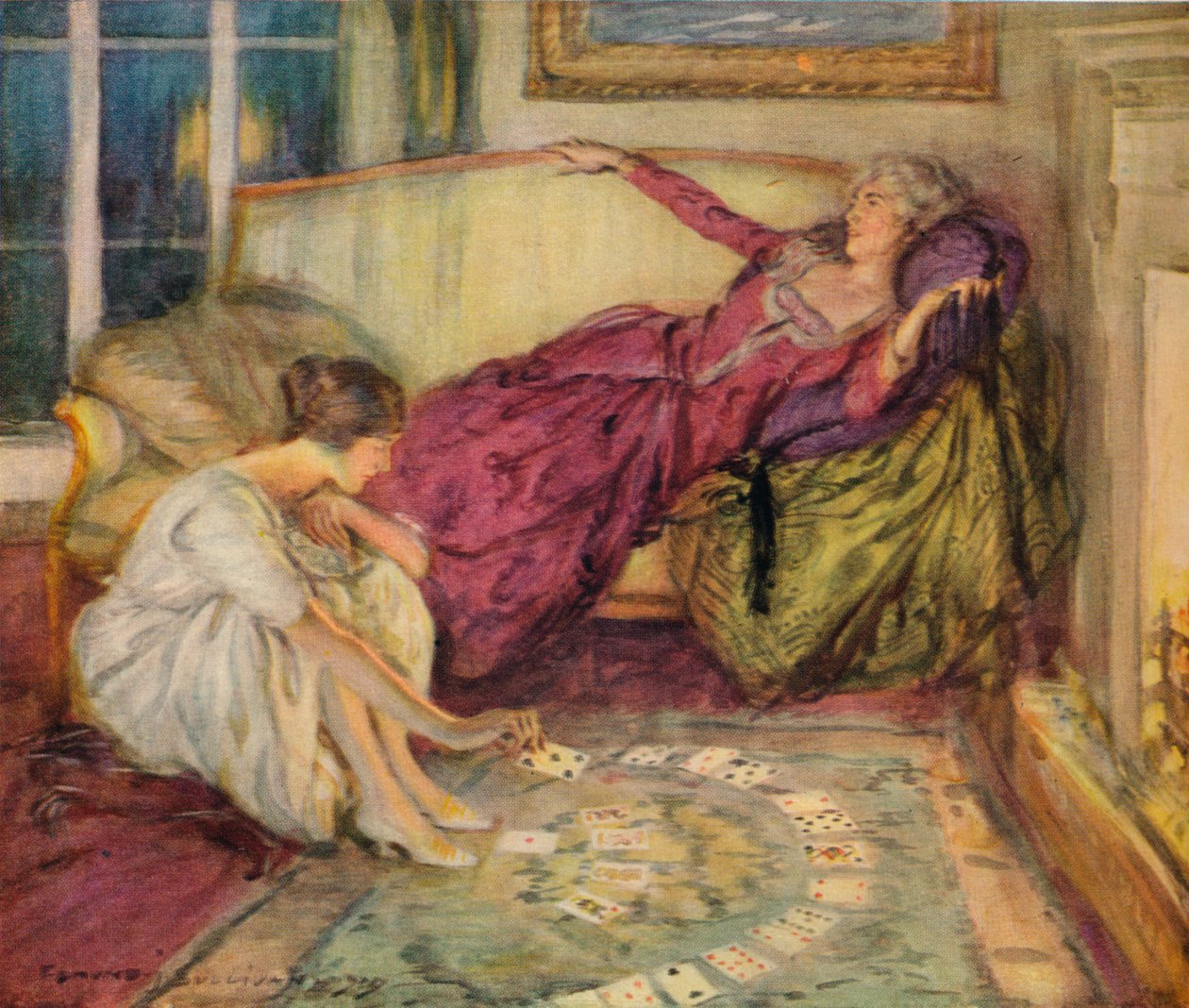 A kártya bukása, 1889-1924, 1924 alkotó: Edmund Joseph Sullivan