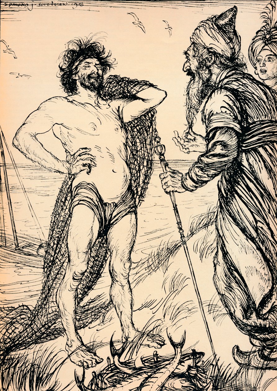 A megtalált boldog ember, 1918, 1918 alkotó: Edmund Joseph Sullivan
