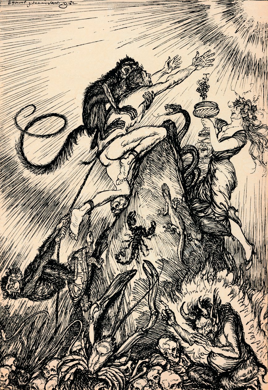 Sok rabszolgaságon keresztül jövünk fel a szabadságba, c1918, 1918 alkotó: Edmund Joseph Sullivan