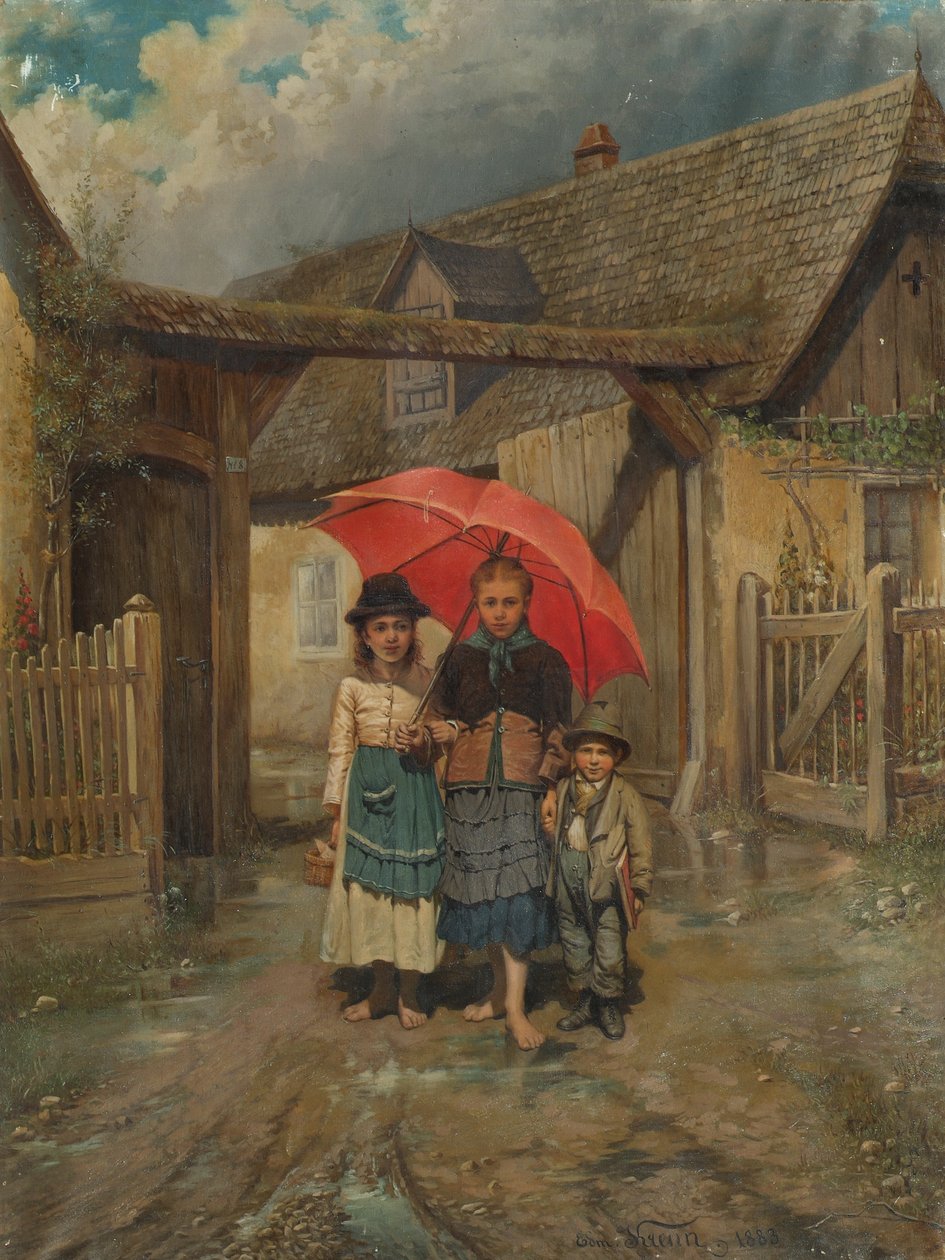 Német: Zur Schule To School alkotó: Edmund Krenn