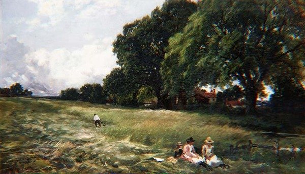 Hayfield Danburyben, Essexben alkotó: Edmund Morison Wimperis