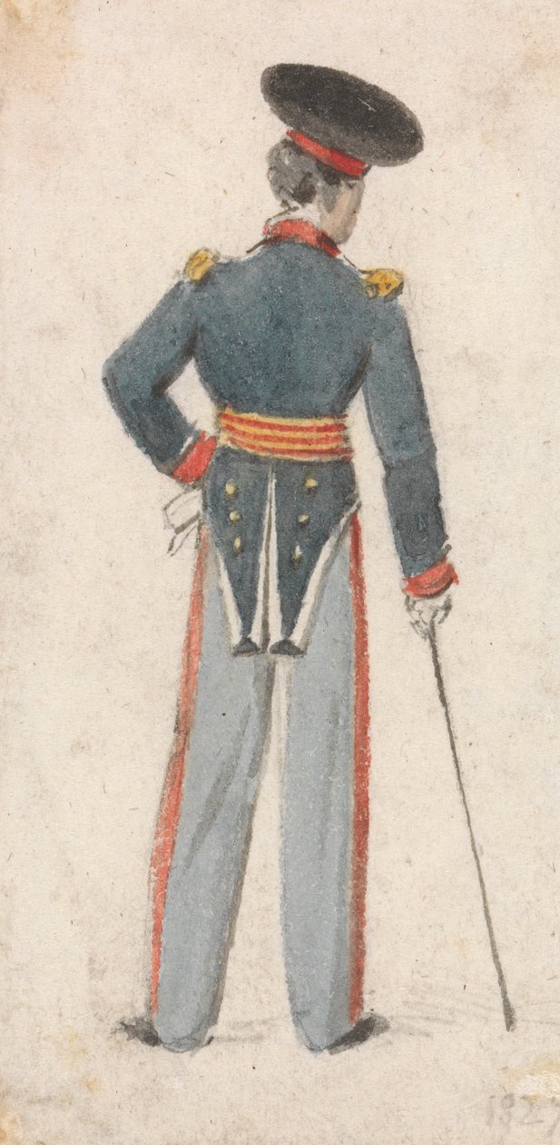 Egy katona hátulnézete alkotó: Edmund Thomas Parris