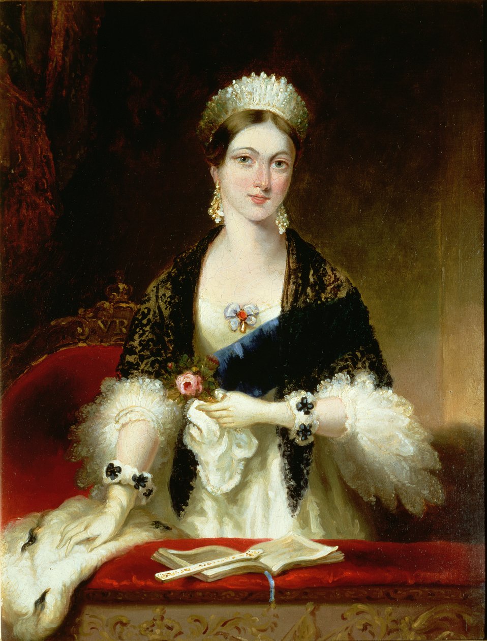 Viktória királynő (1819-1901) az Operában alkotó: Edmund Thomas Parris