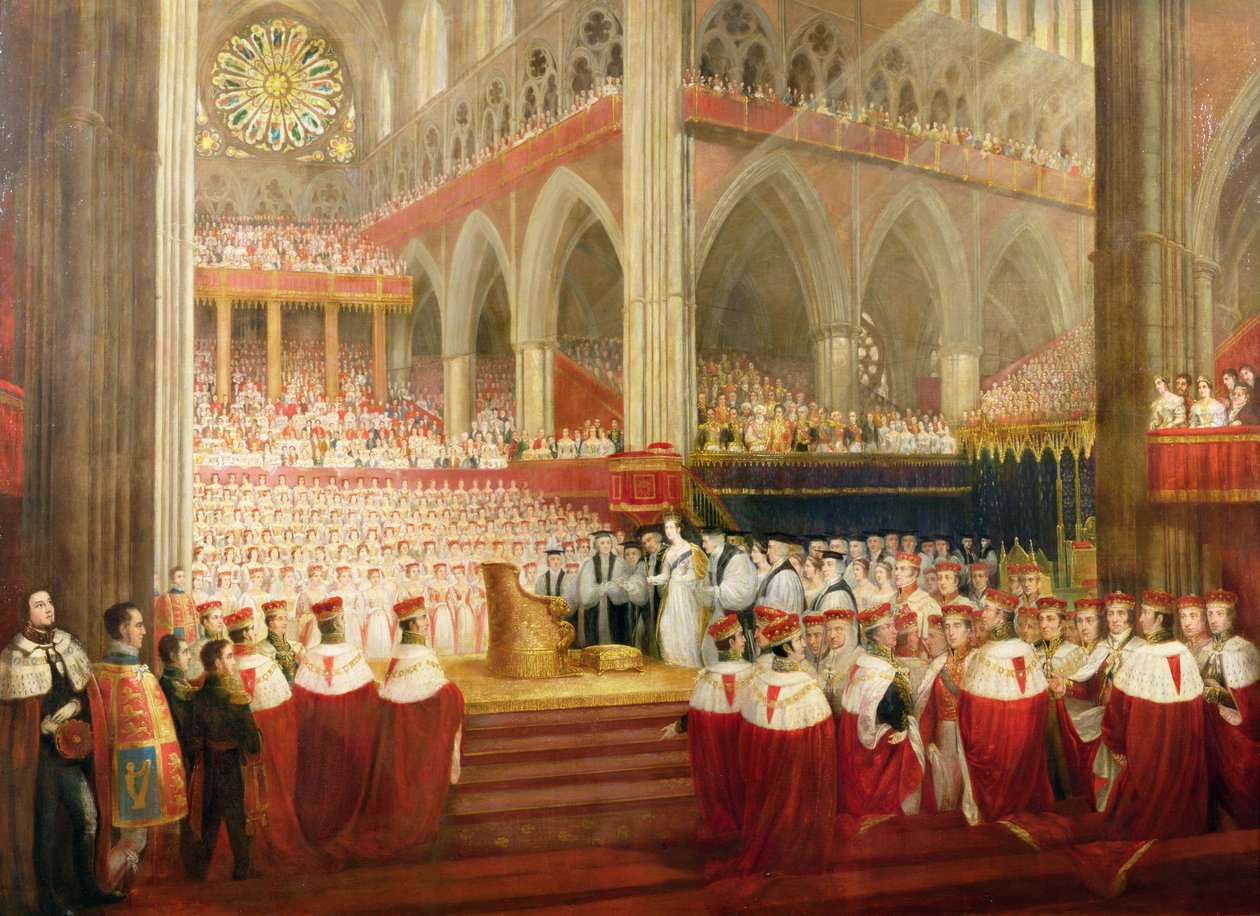 Viktória királynő koronázása, 1838. június 28 alkotó: Edmund Thomas Parris