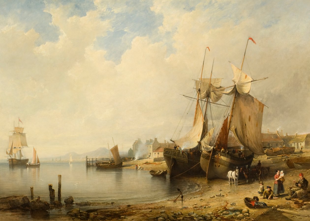 Ebb Tide: Dundee a Broughty Ferryről alkotó: Edmund Thornton Crawford