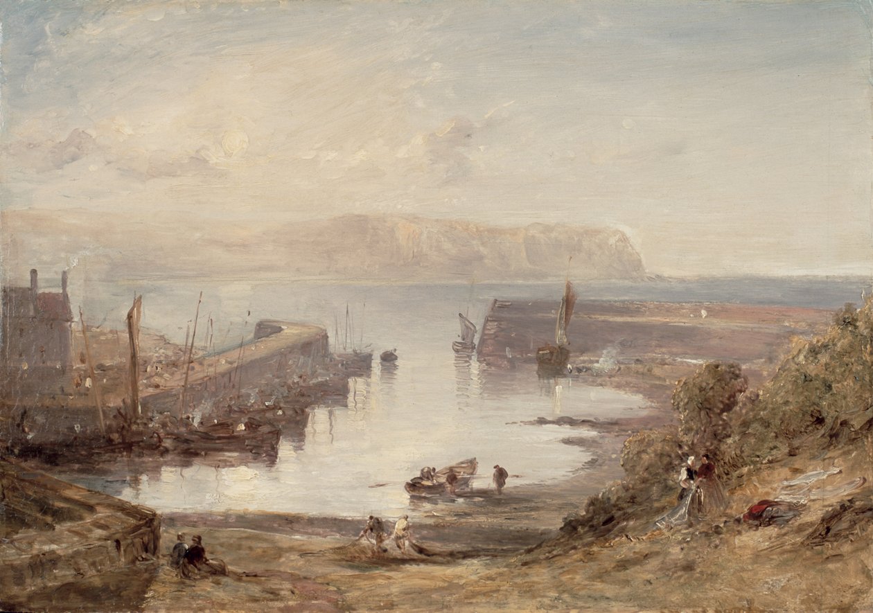 Eyemouth kikötője alkotó: Edmund Thornton Crawford