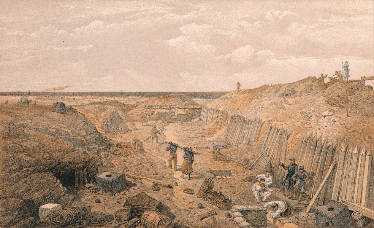 A Du Mat-bástya árka, 1856 alkotó: Edmund Walker