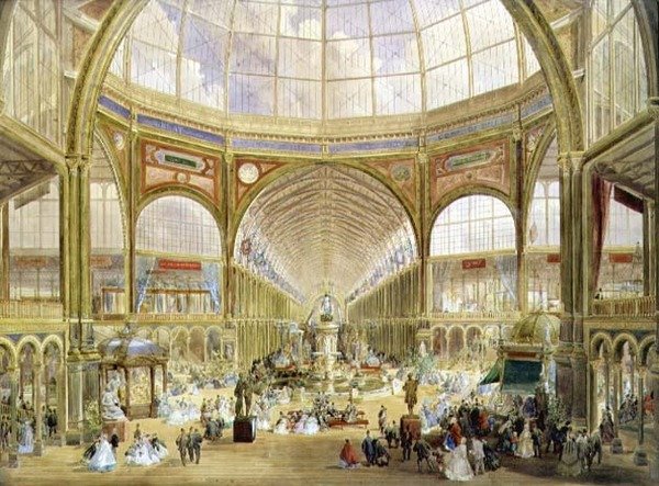 Az 1862-es nemzetközi kiállítás belseje alkotó: Edmund Walker