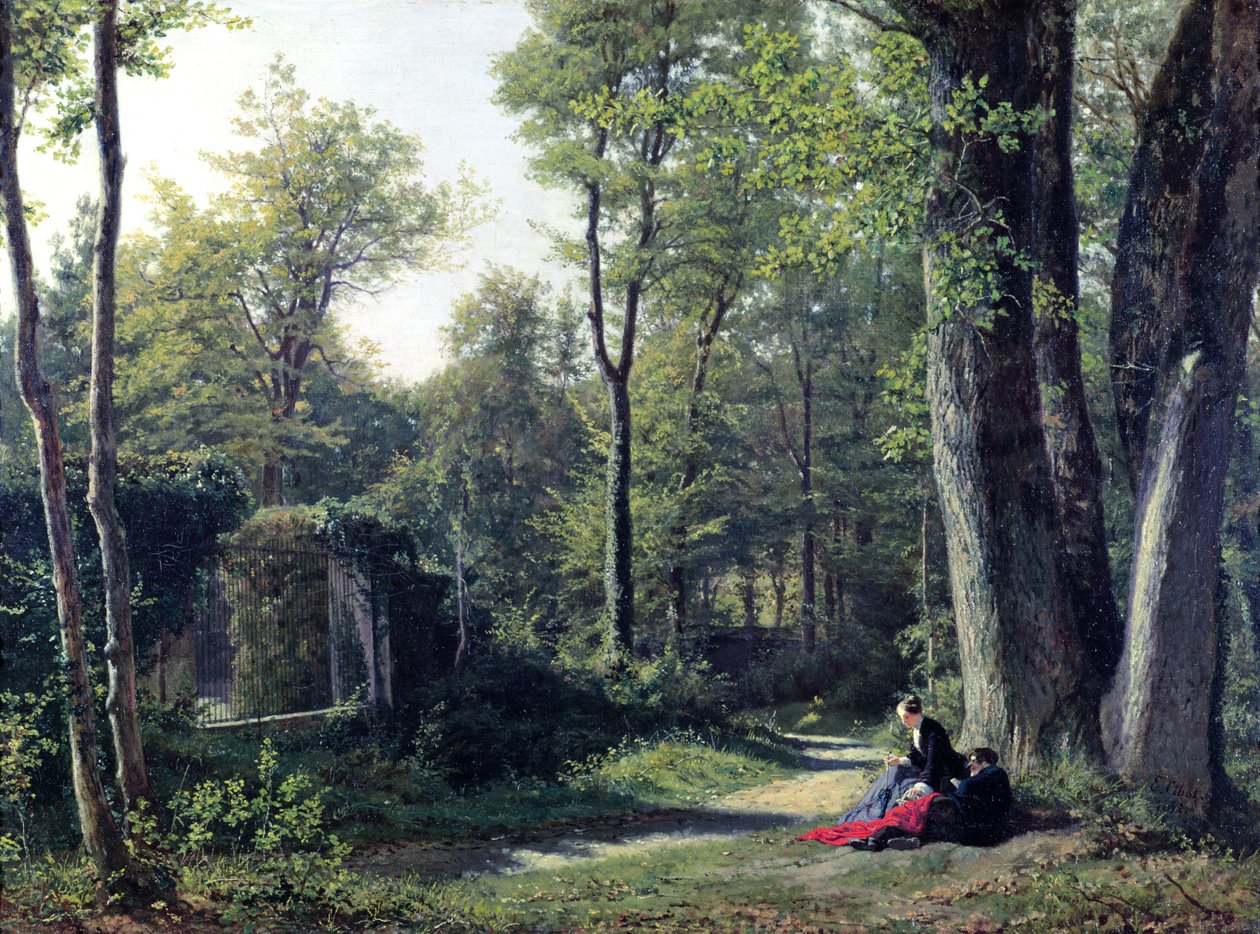 Bellevue kilátása Meudon mellett, 1852 alkotó: Edouard Cibot