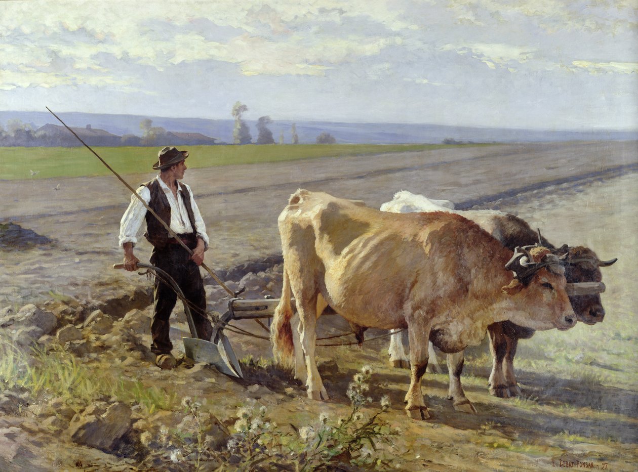 A barázda, 1897 alkotó: Edouard Debat Ponsan