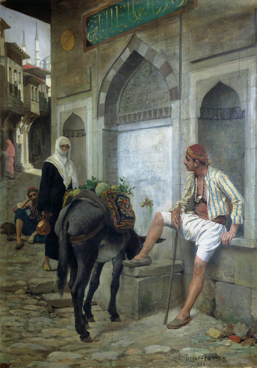 Egy isztambuli utca, 1883 alkotó: Edouard Debat Ponsan