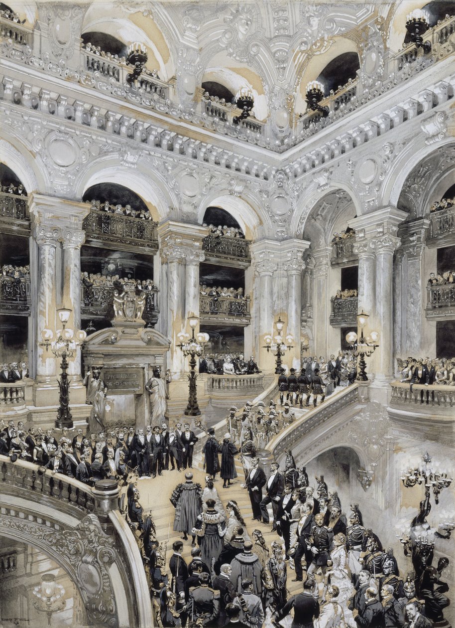 A Párizsi Opera felavatása, január 5 alkotó: Jean Baptiste Edouard Detaille