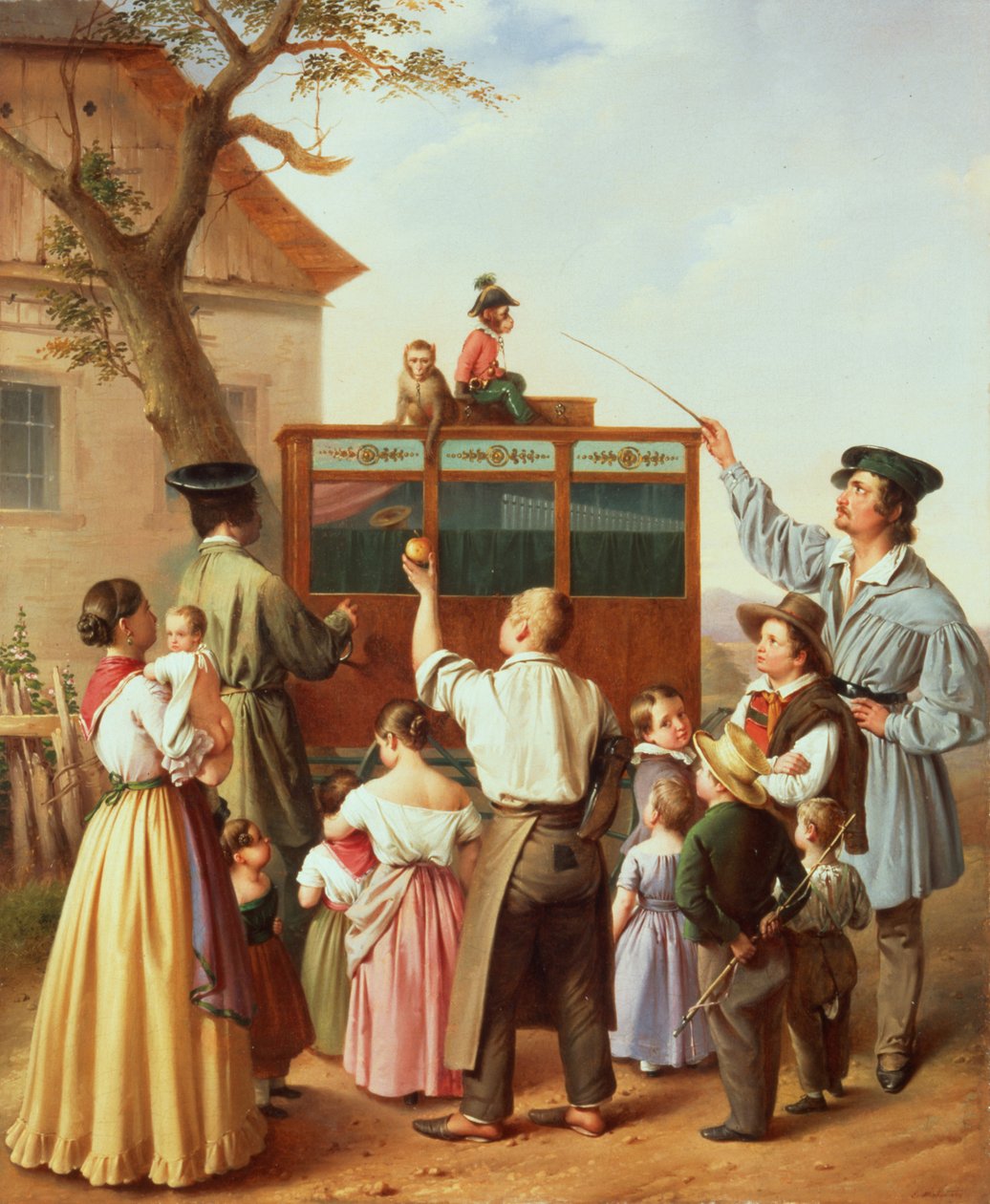 Az utazó orgonacsiszoló, 1842 alkotó: Edouard Klieber