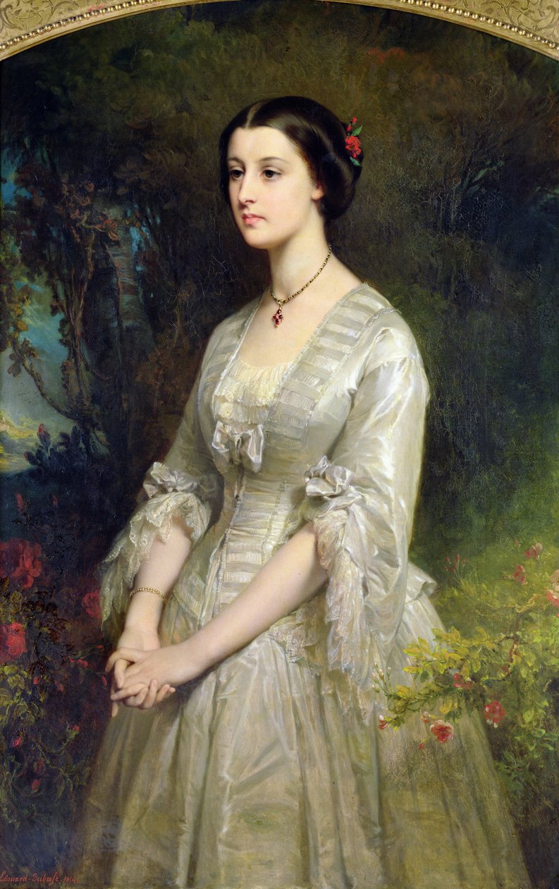 Marie de Bonneval, Cadore hercegnő portréja, 1854 alkotó: Edouard Louis Dubufe