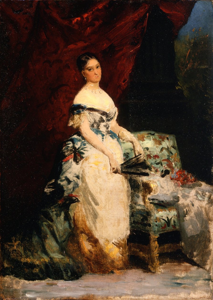 Brancaccio-Massimo hercegnő portréja, 1860-70 alkotó: Edouard Louis Dubufe