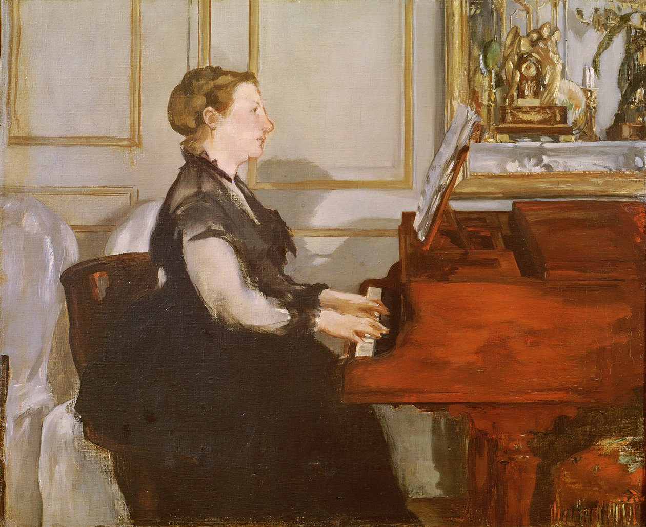Madame Manet a zongoránál, 1868 alkotó: Édouard Manet