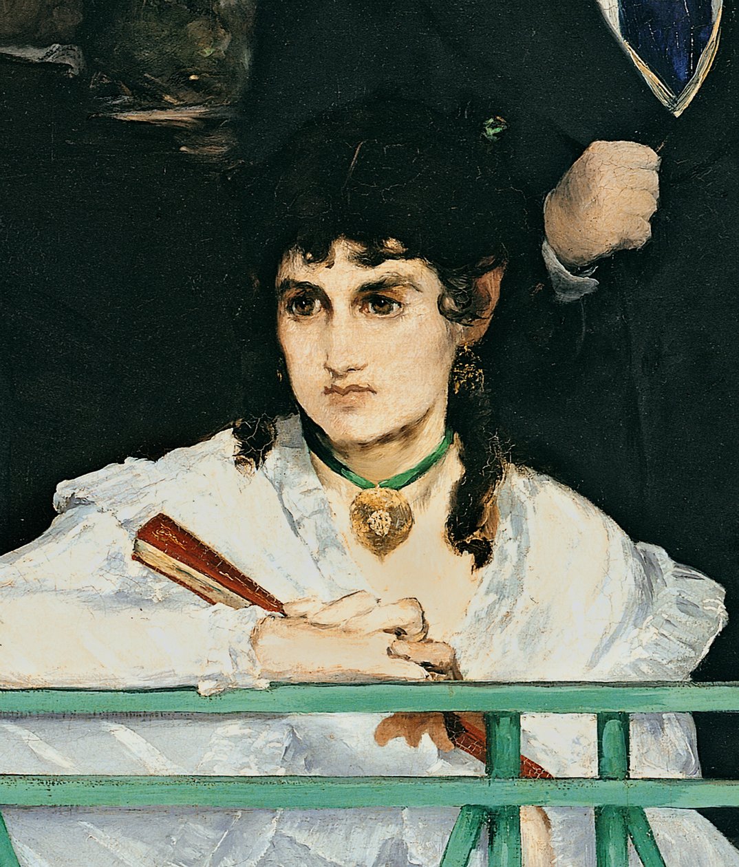 Az erkély, 1868-9 olaj, vászon, 967. részlet alkotó: Édouard Manet