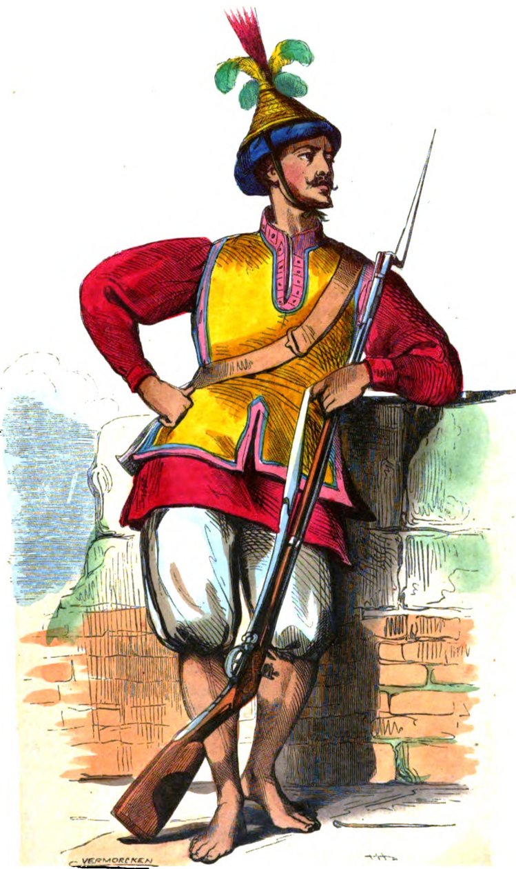 Vermorcken. Katona Cochinchinoie (Ázsia) alkotó: Edouard Vermorcken