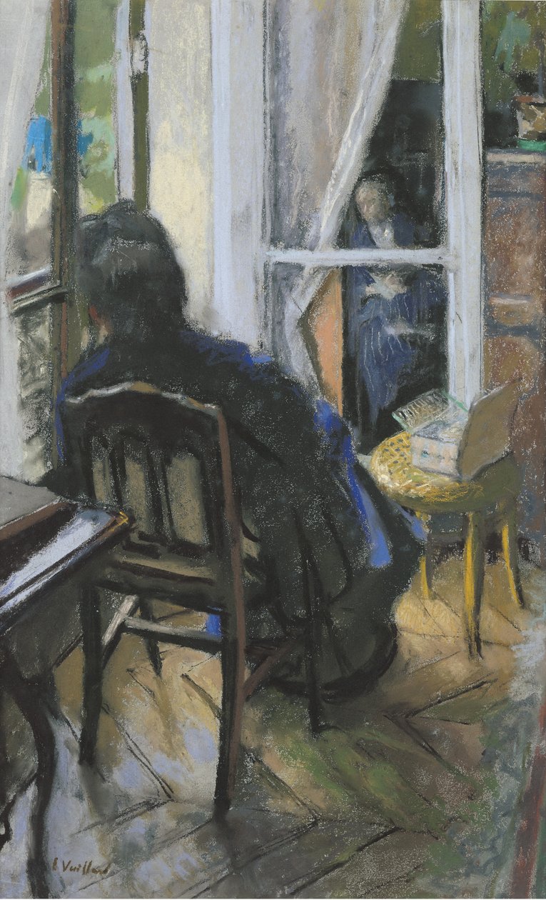 Az ablaknál (pasztell papíron) alkotó: Edouard Vuillard