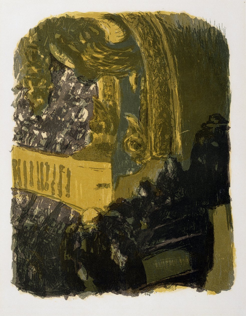 Színházi erkély, 1900 (színes litó, szőtt papíron) alkotó: Edouard Vuillard