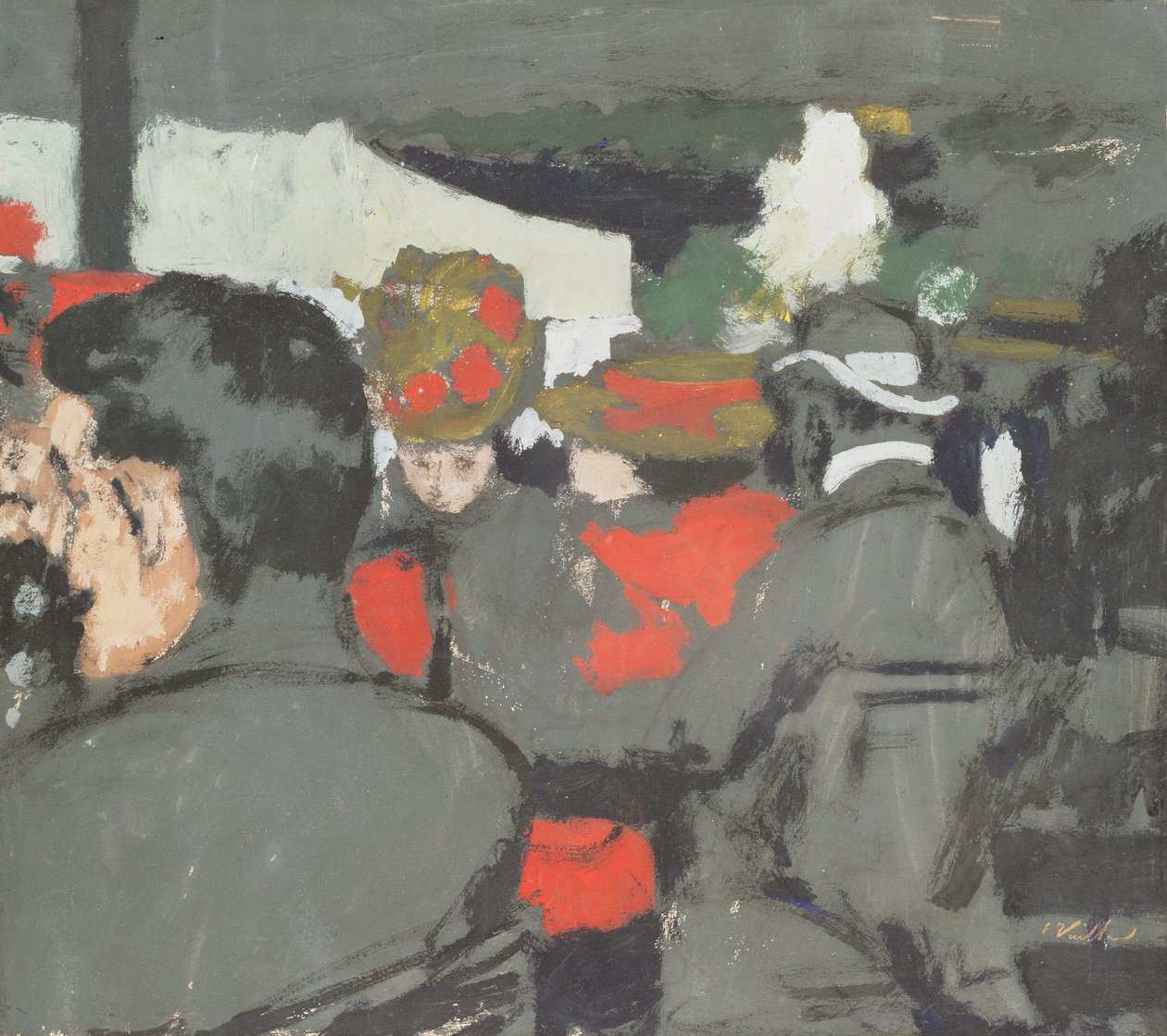 Kávézó a Bois de Boulogne-ban, 1893 körül alkotó: Edouard Vuillard